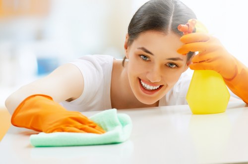 Clean and refreshed carpet after steam carpet cleaning